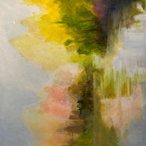 After Christina Dowdy, oil on paper